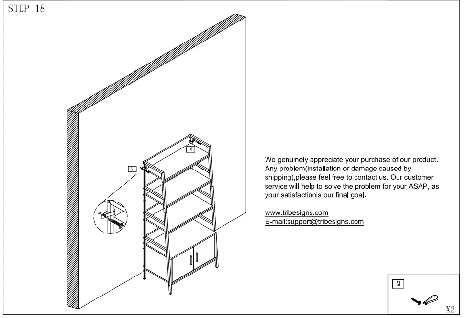 Earlimart TJHD-XK00058-M Standard Bookcase Modern White Bookshelf-15