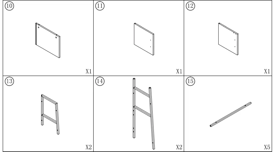 Earlimart TJHD-XK00058-M Standard Bookcase Modern White Bookshelf-5