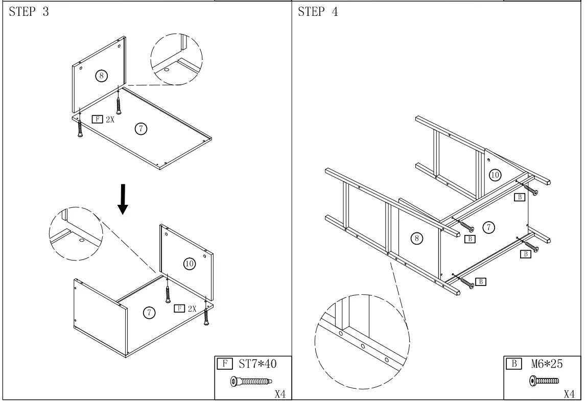 Earlimart TJHD-XK00058-M Standard Bookcase Modern White Bookshelf-7