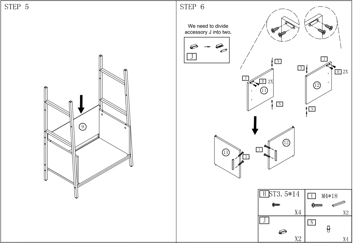 Earlimart TJHD-XK00058-M Standard Bookcase Modern White Bookshelf-8
