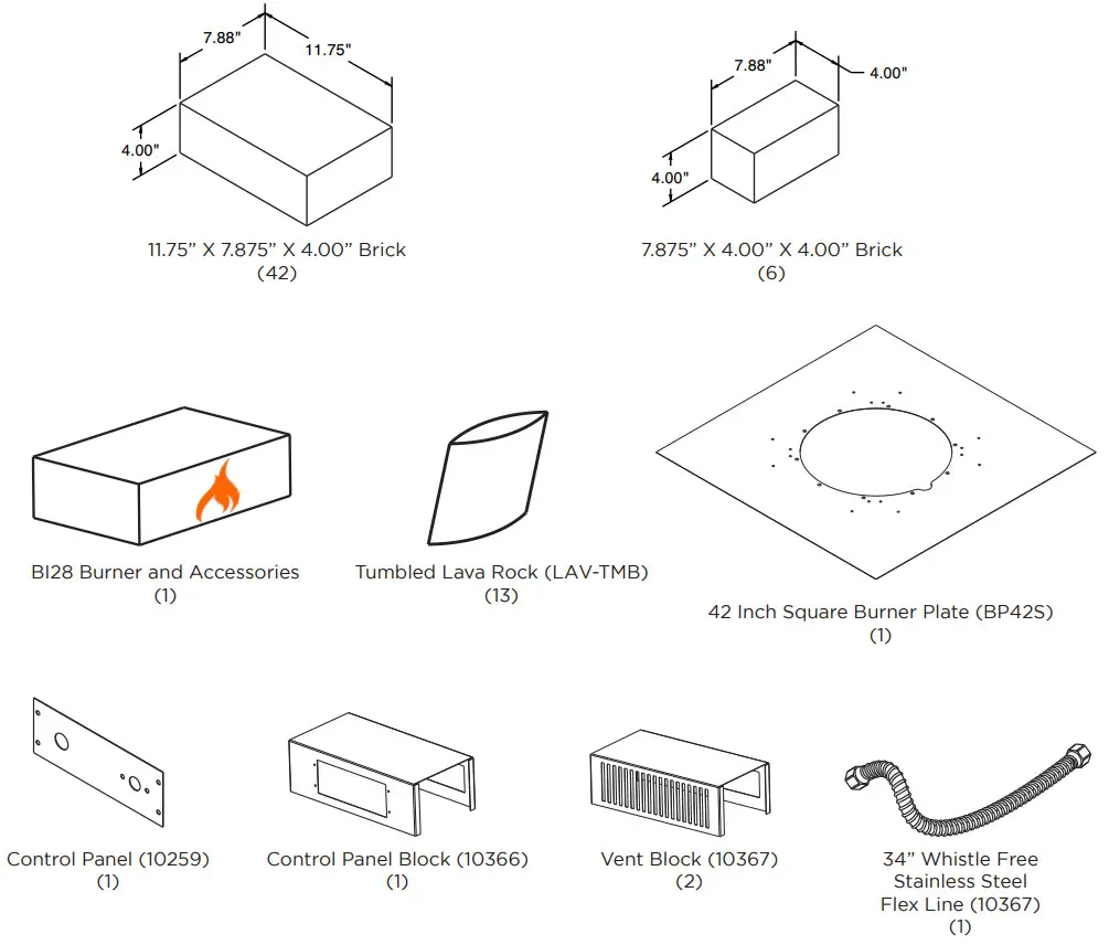 THE OUTDOOR GREATROOM COMPANY BRON5151 K Bronson Fire Pit - fig 1