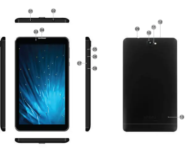 UNONU UT3G 7 Inch Tablet 1