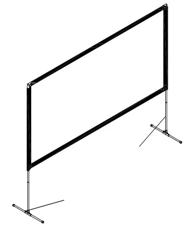 PYLE PORTABLE OUTDOOR PROJECTION SCREEN-Storage bag X 1 - vertical rod to both