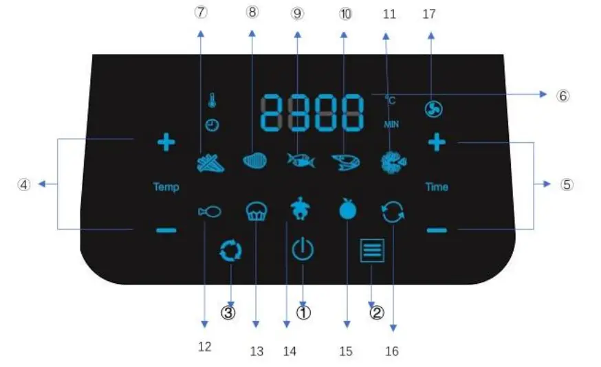 Nictemaw AF-120AD Air Fryer Oven - fig 3