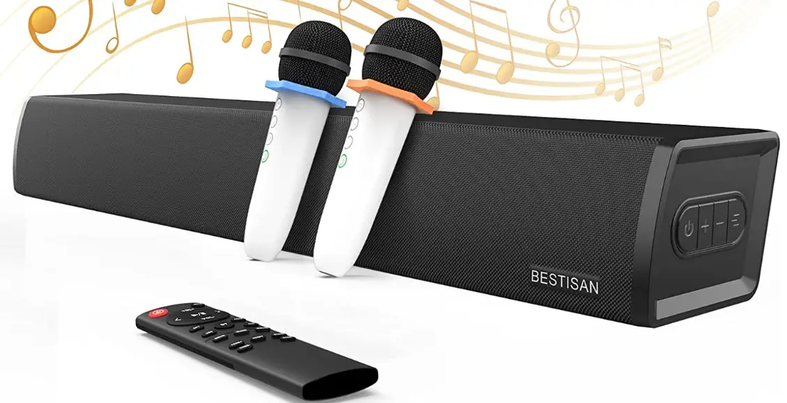 BESTISAN-SK03-Sound-Bar-with-2-Wireless-Microphone-Product