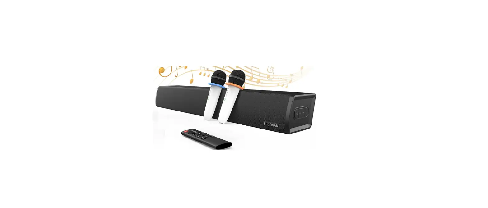 Bestisan Sk03 Sound Bar With 2 Wireless Microphone User Manual