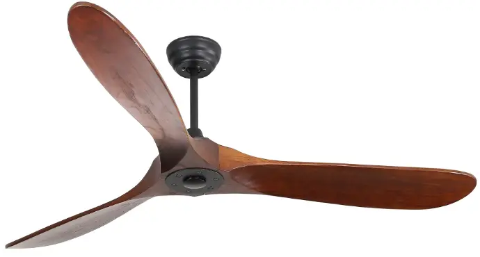 BANSA-ROSE-DHMTT2022090207-36-Inch-Matte-Black-Wood-Leaf-Indoor -Ceiling-Fan-Light-LED-Integrated-AC-PRODUCT-IMAGE