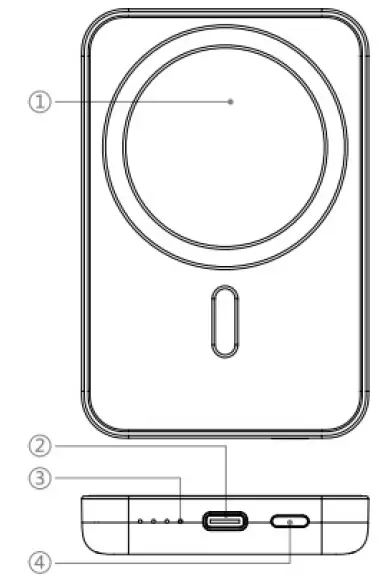 Ameztec-CX04-Magnetic-Wireless-Charging-Power-Bank-FIG-1