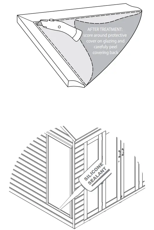 MeRcia 03DTSHRA0808FGC42TW V1 8 x 8 Vermont Wooden Summerhouse - fig 1