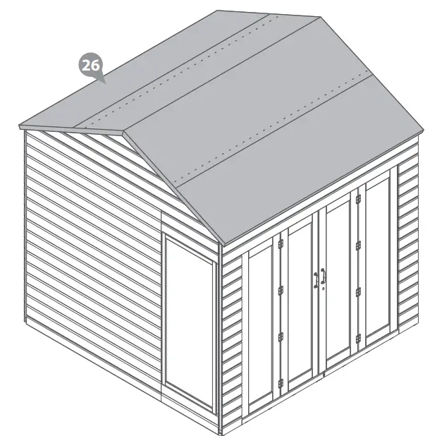 MeRcia 03DTSHRA0808FGC42TW V1 8 x 8 Vermont Wooden Summerhouse - fig 15