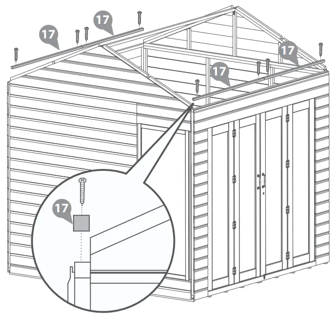 MeRcia 03DTSHRA0808FGC42TW V1 8 x 8 Vermont Wooden Summerhouse - fig 21