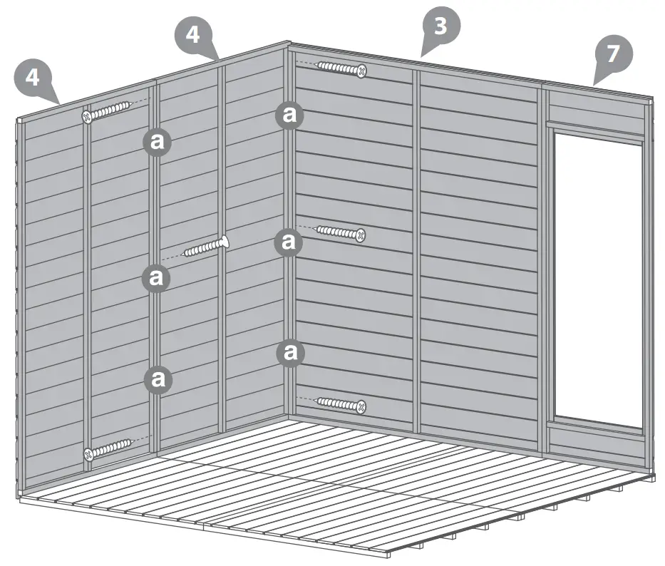 MeRcia 03DTSHRA0808FGC42TW V1 8 x 8 Vermont Wooden Summerhouse - fig 27