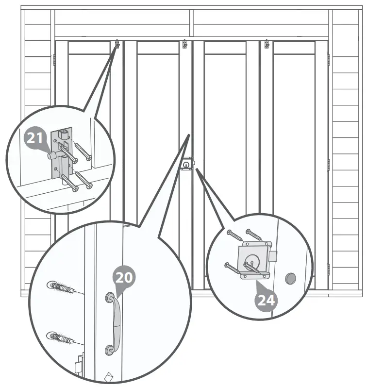 MeRcia 03DTSHRA0808FGC42TW V1 8 x 8 Vermont Wooden Summerhouse - fig 33