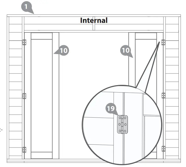 MeRcia 03DTSHRA0808FGC42TW V1 8 x 8 Vermont Wooden Summerhouse - fig 36
