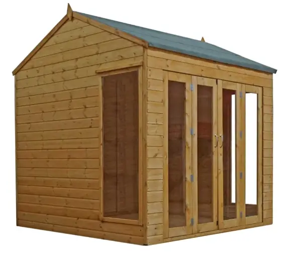 MeRcia 03DTSHRA0808FGC42TW V1 8 x 8 Vermont Wooden Summerhouse