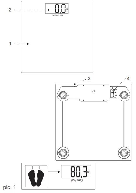 BRAYER BR3732 Electronic Personal Scale