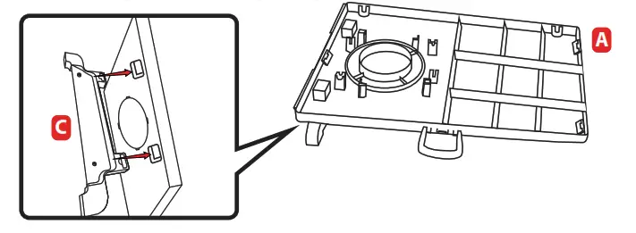 little tikes 657900C3 5 In 1 Cornhole Game Set - Attach the leg3