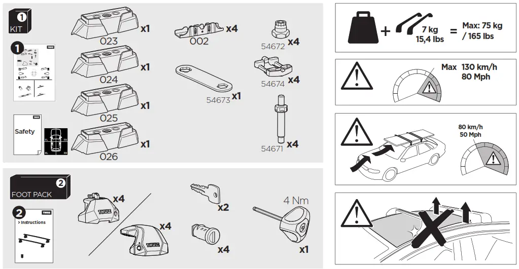 THULE Kit 187024 Fixpoint