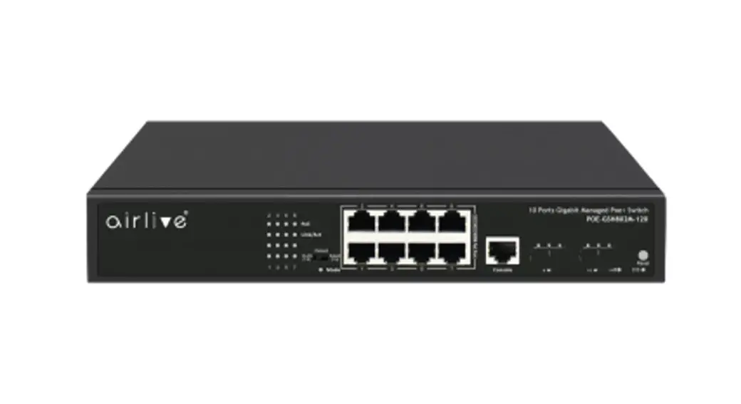 Airlive Igm-1082bt-1.25g Industrial Ring Managed Gigabit Poe++ Switch 10-port Poe++ Gigabit Including 2x1.25g Sfp Ports User Guide