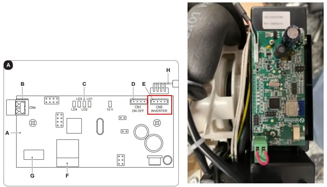 OLIMPIA SPLENDID B1018 Maestro Wi-Fi Kit Instruction Manual - Plug in communicating wire