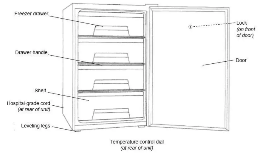 accucold FS408BL 20 Inch Stainless Steel Freestanding Compact Counter Depth Freezer - fig