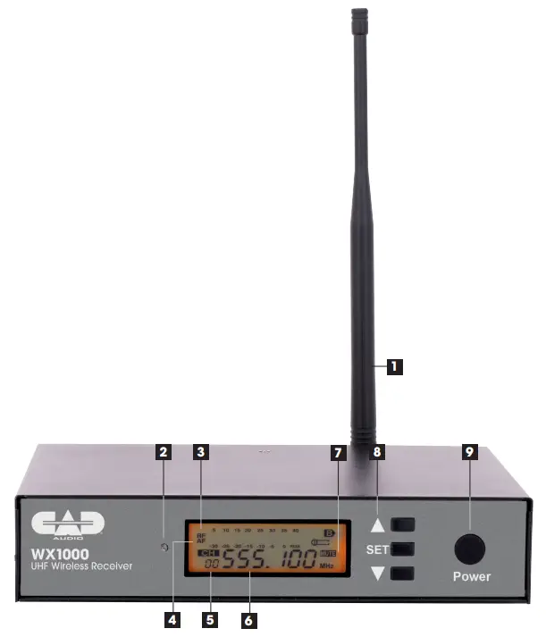 WX1000HH 100 Channel UHF Wireless Handheld Microphone System fig 2