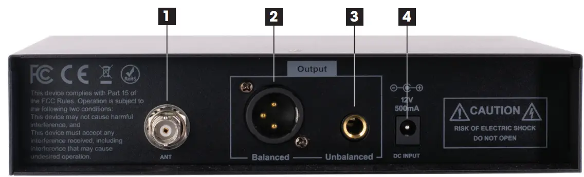 WX1000HH 100 Channel UHF Wireless Handheld Microphone System fig 3