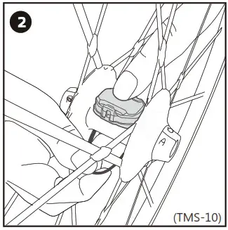 TopAction TMS10 Magnetless Speed Sensor - How to Mount the Sensor 3