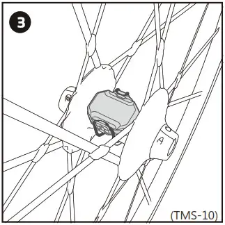 TopAction TMS10 Magnetless Speed Sensor - How to Mount the Sensor 5