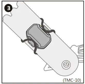 TopAction TMS10 Magnetless Speed Sensor - How to Mount the Sensor 6