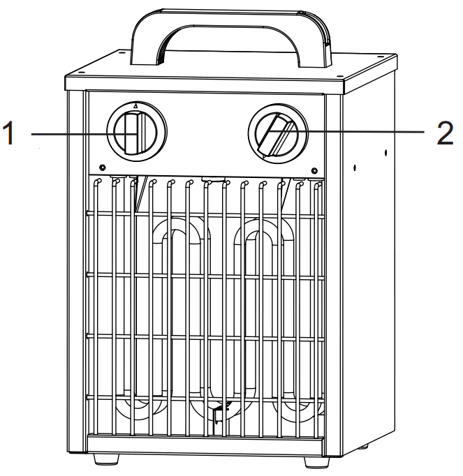 BLAUPUNKT EH9010 Electric Fan Heater - 1
