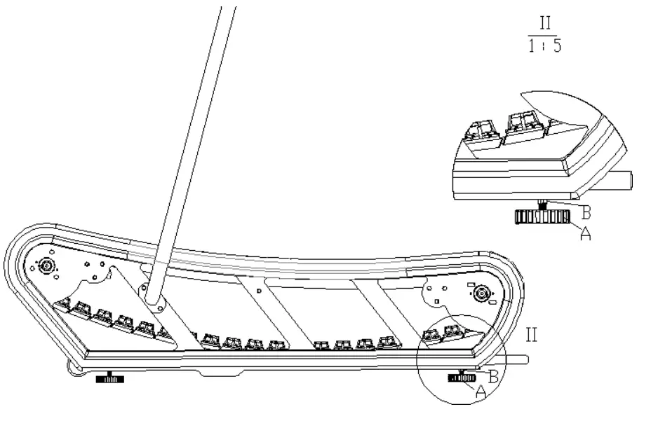 GYMKIT UK 420205 CURVE Wood Treadmill - fig 8