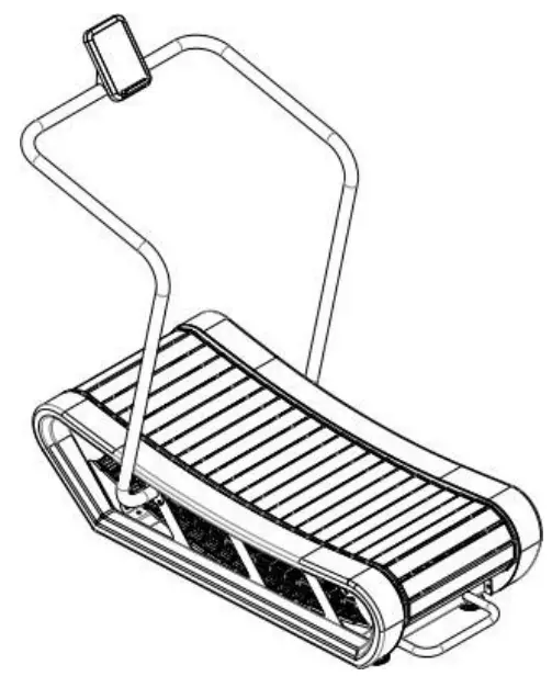 GYMKIT UK 420205 CURVE Wood Treadmill