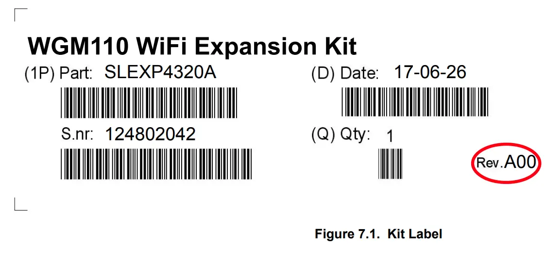 SILICON LABS WGM110 Wi-Fi Expansion Kit - baer code