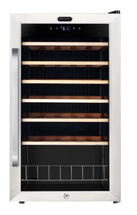 Whynter 34 Bottle Freestanding Stainless Steel Wine Refrigerator - FEATURES b