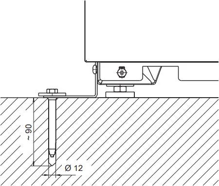 Miele PWM 920 SD-SI - Floor anchoring 1