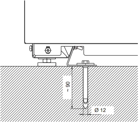 Miele PWM 920 SD-SI - Floor anchoring 2