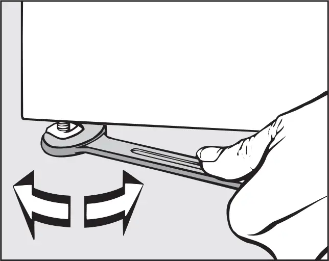 Miele PWM 920 SD-SI - Levelling the machine