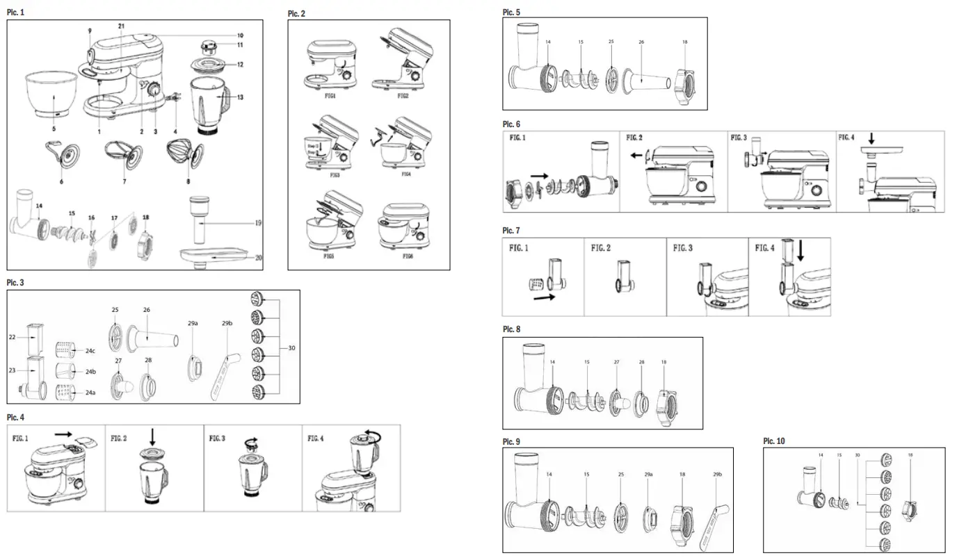 delimano SM-1519BM Kitchen Robot Pro - 1