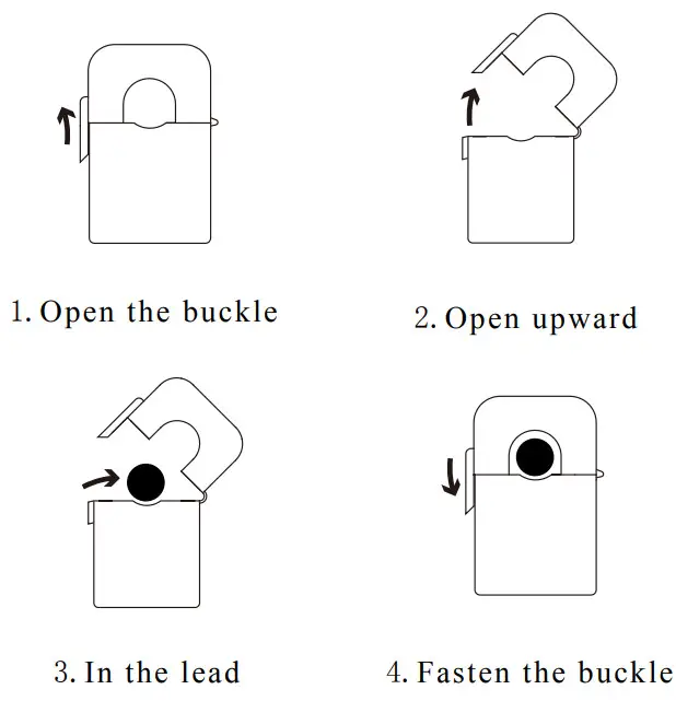 YHDC SCT010TL-D Split Core Current Transformer - Installation diagram
