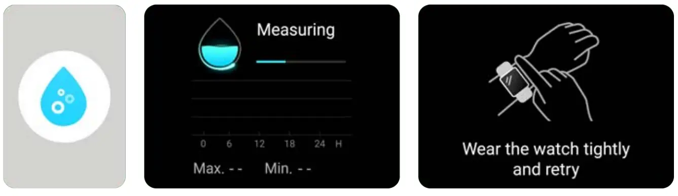 kogan KAAPMWTCBLA Active Plus Mini Smart Watch - Blood Oxygen