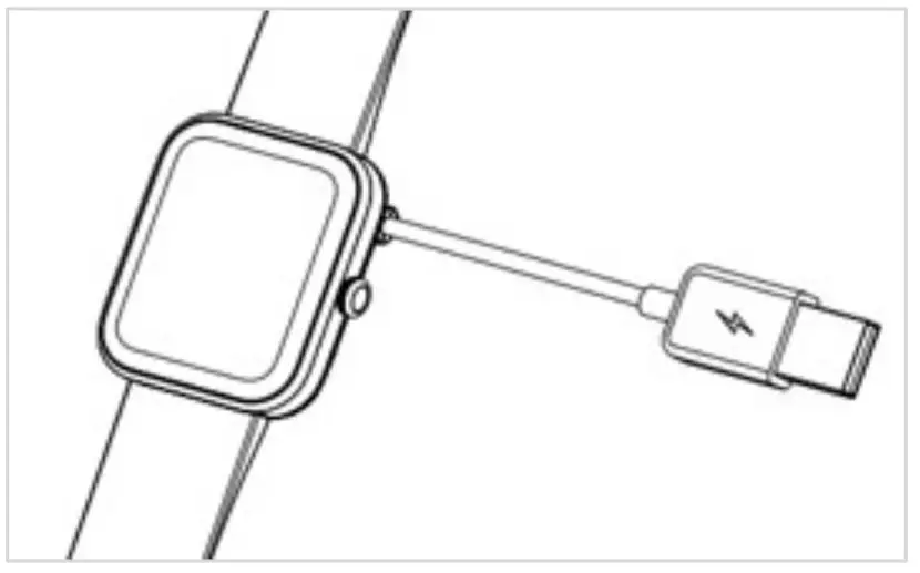 kogan KAAPMWTCBLA Active Plus Mini Smart Watch - Charging1