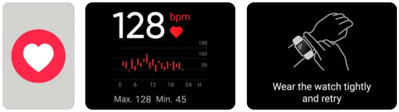 kogan KAAPMWTCBLA Active Plus Mini Smart Watch - Heart Rate