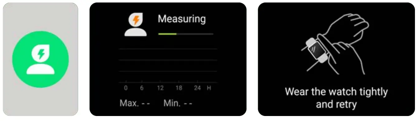 kogan KAAPMWTCBLA Active Plus Mini Smart Watch - Stress