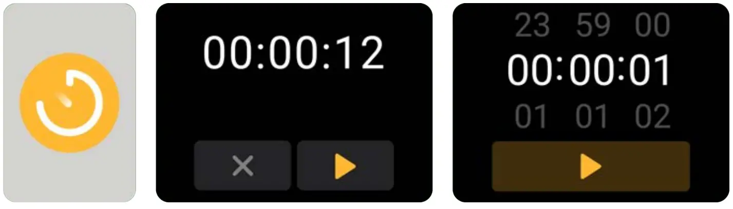 kogan KAAPMWTCBLA Active Plus Mini Smart Watch - Timer