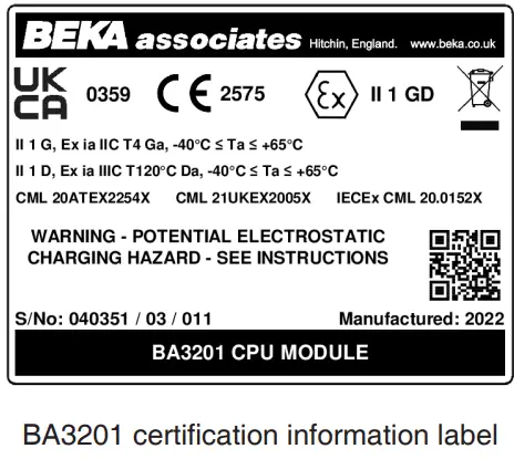 BEKA BA3200 Series Plug-in CPU Module-FIG6