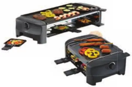 PRINCESS 01.162800.01.001 Raclette 4 Grill Party Raclette 8 Grill