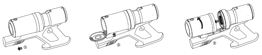 kogan KAVACSTV11A V11 Pro Cordless 29.6V Stick Vacuum Cleaner-Dust Cup Installation and Removal