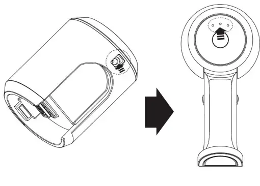 kogan KAVACSTV11A V11 Pro Cordless 29.6V Stick Vacuum Cleaner.jpg-Charging and indicator light