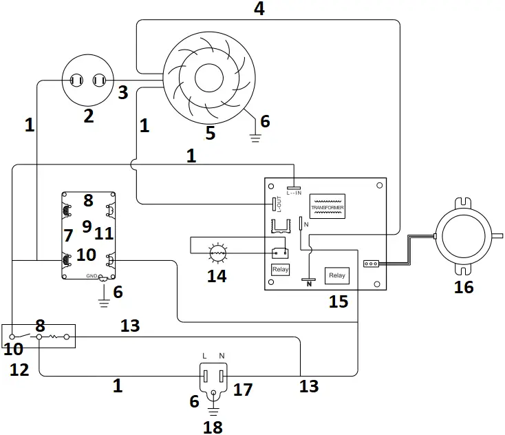 ABESTORM HEPA 550 - Wiring Diagram